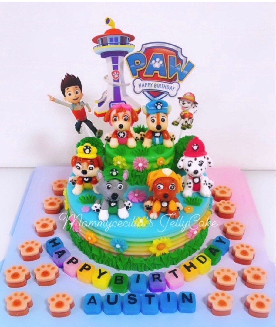 Cakes ❤️Bagett's Cakes❤️ on Instagram: “Paw petrol ⛽️!!! Happy Birthday  Finn!! . . . . . . . . #pawpetrol #pawpetrolcake #pawpetrolparty  #childrencakes #butterc…