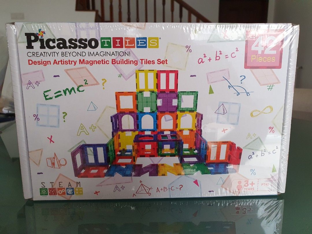 Picasso Magnetic Tiles 42 pieces, Hobbies & Toys, Toys & Games on Carousell