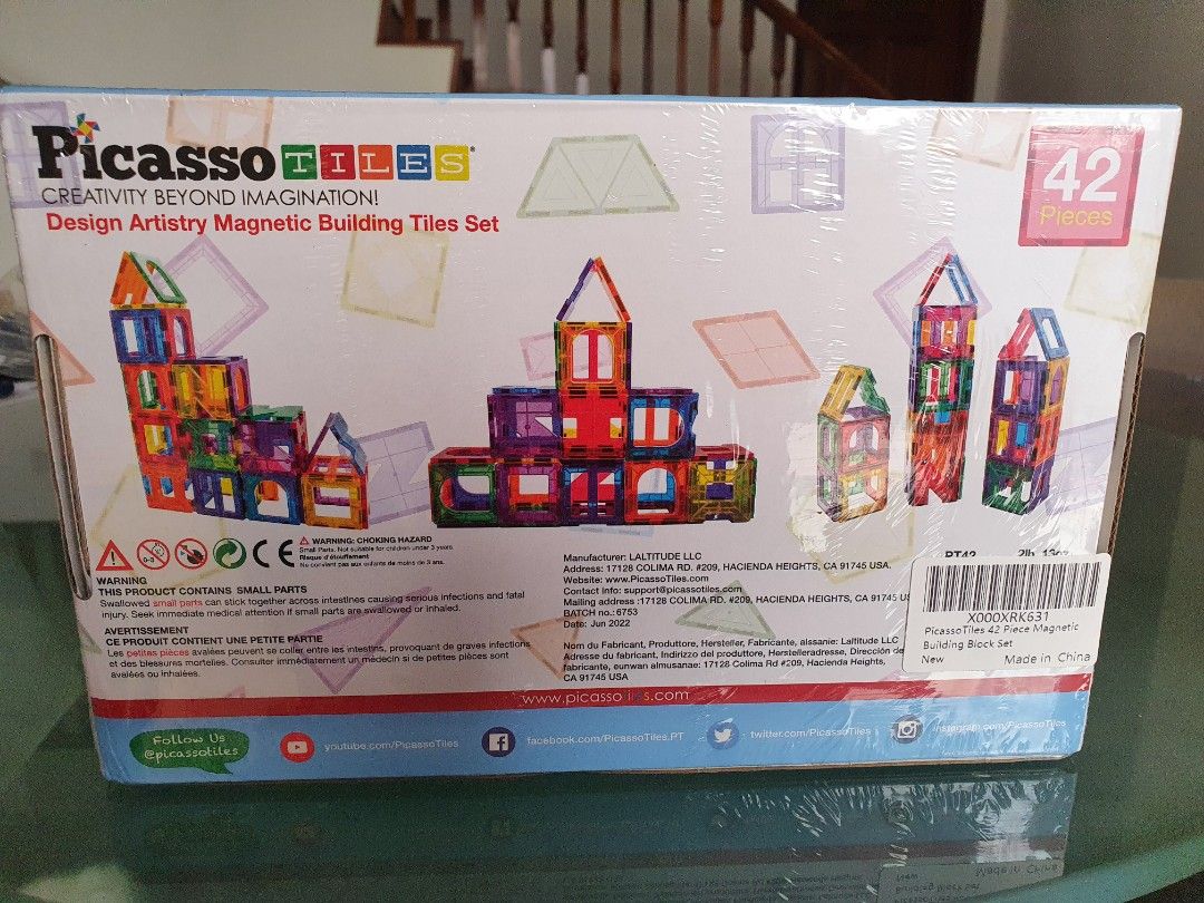 Picasso Magnetic Tiles 42 pieces, Hobbies & Toys, Toys & Games on Carousell