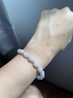 Pinkish white cubic form Jadeite
