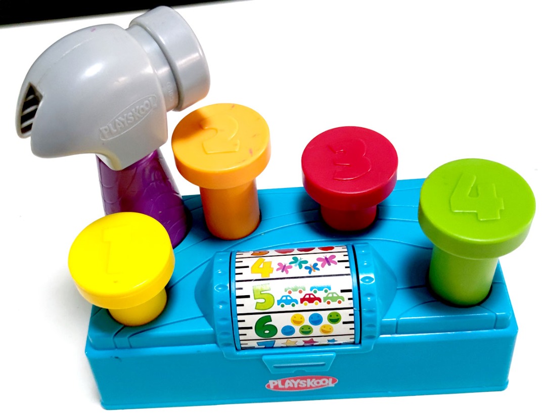 Hasbro Playskool Tap n Spin Toolbench Toy A7405 Pre owned