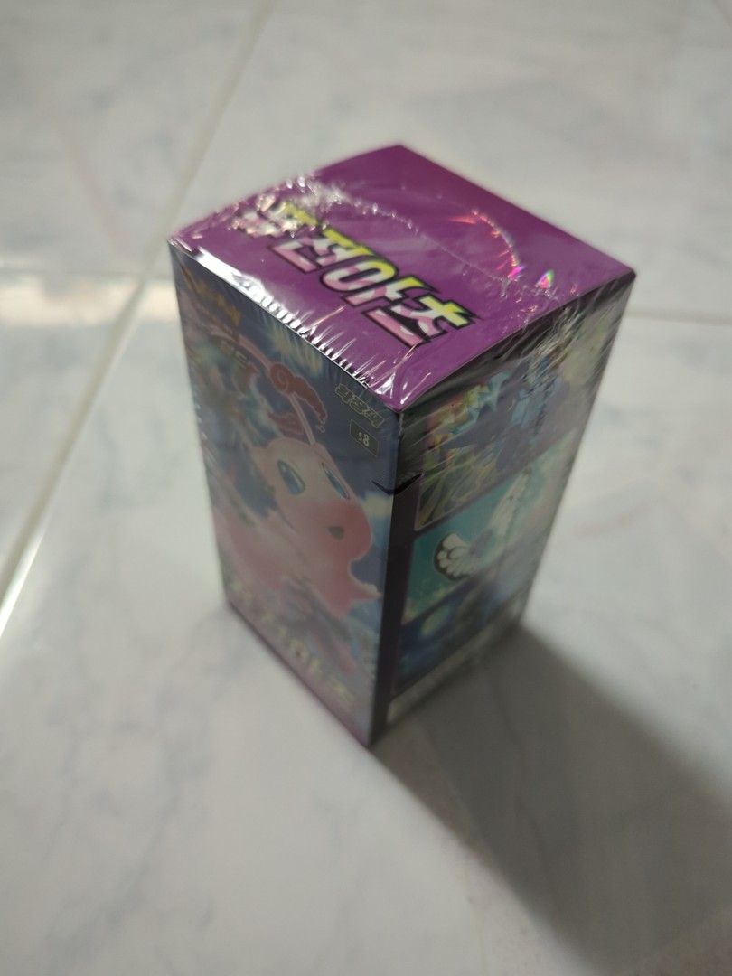 Pokemans Cards SEALED Korean Pokemon Fusion Strike Booster Pack - Contains  5 Cards Sealed S8 Booster Pack