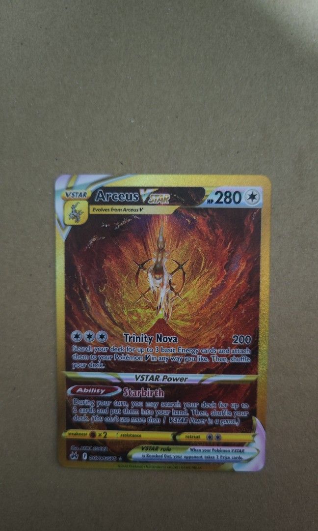 The Cards Of Pokémon TCG: Crown Zenith Part 80: Arceus VSTAR Gold