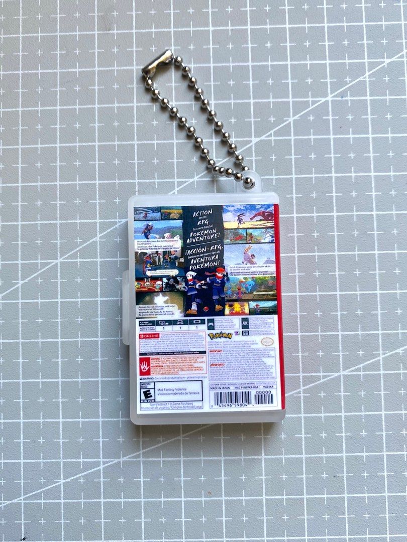 Game Case Keychain Pokemon Legends Arceus Nintendo Switch Mini Case / Keychain, Video ...