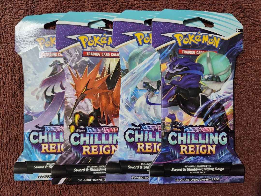 Pokemon TCG Chilling Reign Sleeved Booster Pack, Hobbies & Toys, Toys
