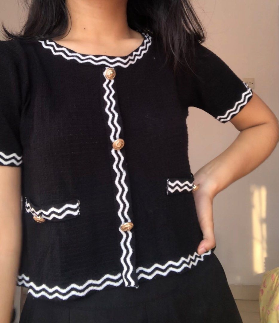 Pomelo barbie knit top look a like. stradivarius zara addias nike zara