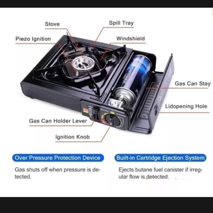 Portable Butane Gas Stove with Samgyupsal Griller Set on Carousell