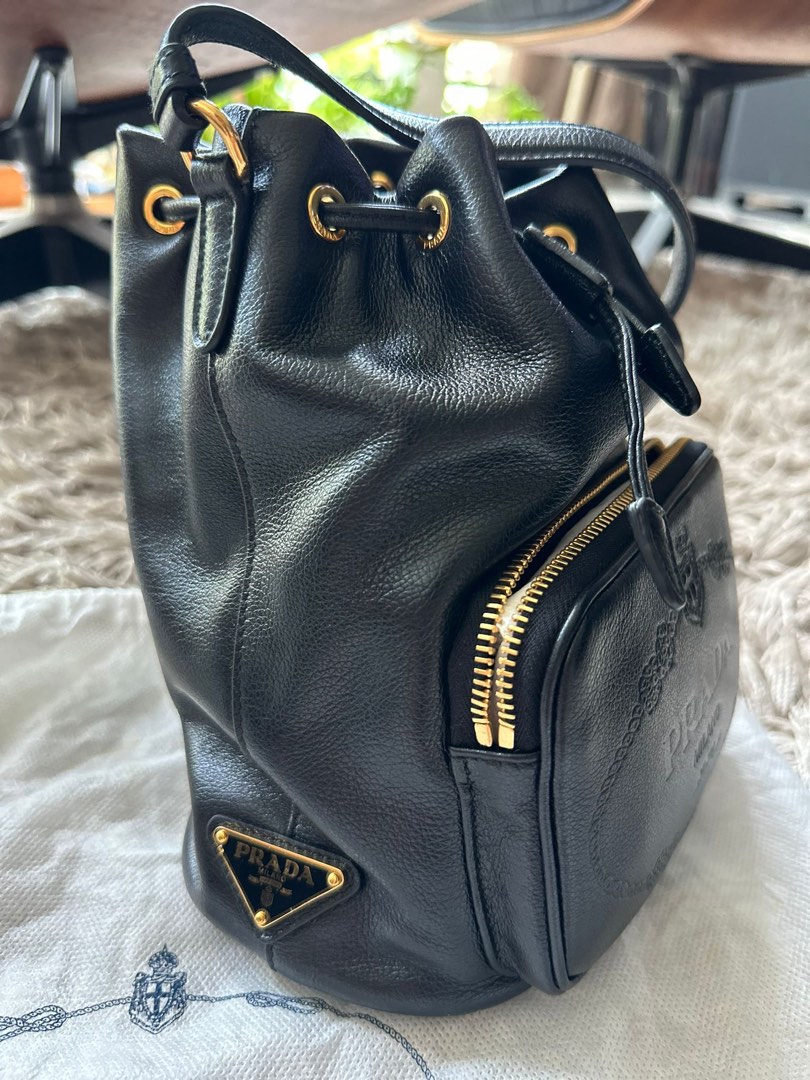Calf leather bag prada sale