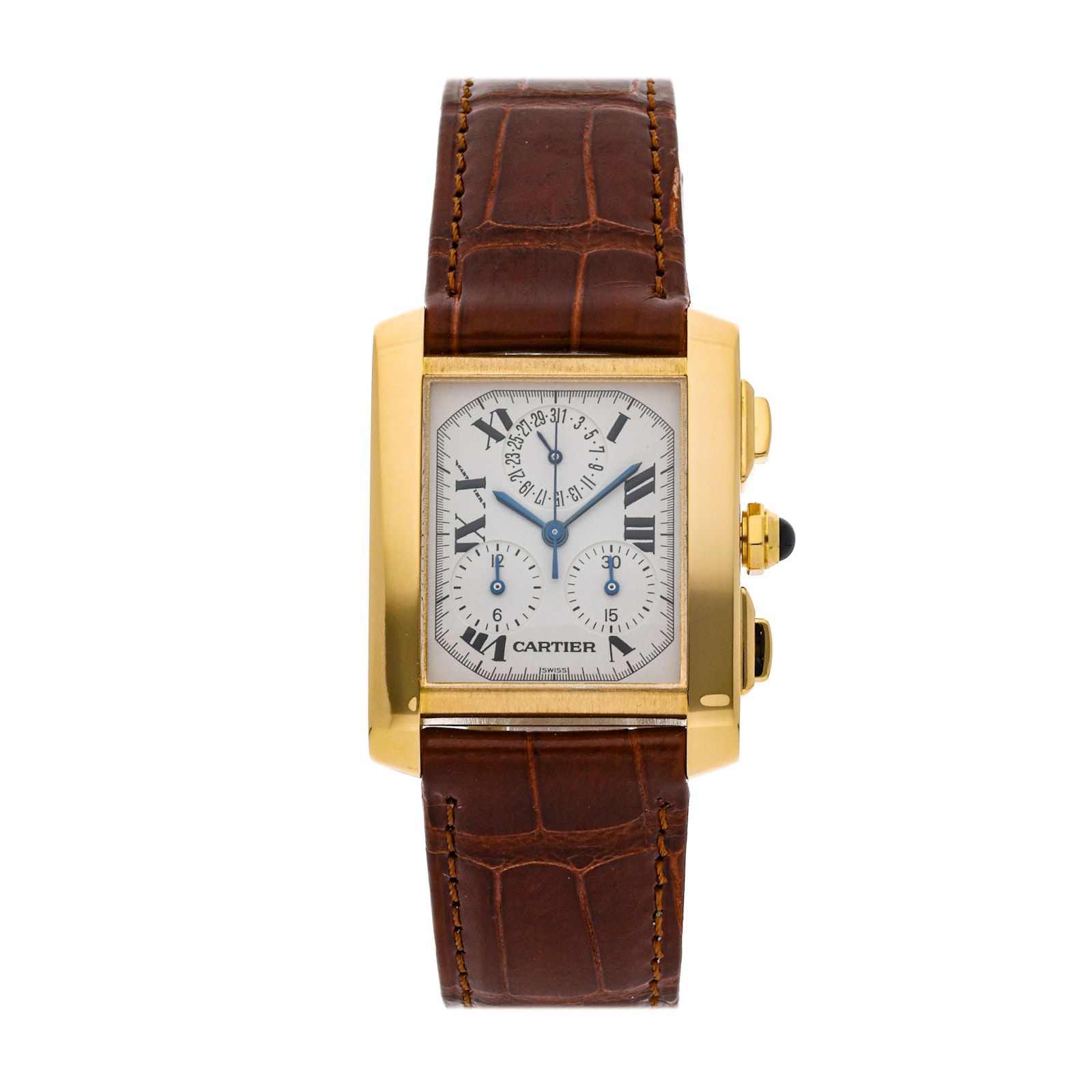 Pre Owned Cartier Tank Francaise Chronograph XL W5000556