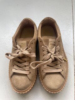 Puma x Fenty by Rihanna Oatmeal Gum Platform Shoes