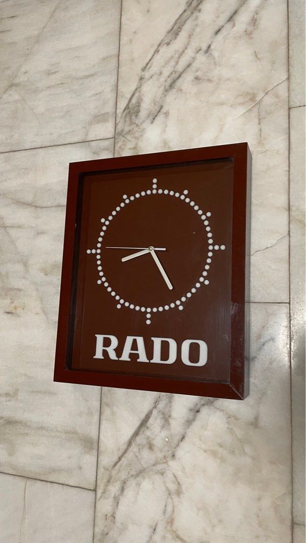 Rado Wall Clock Rare Vintage