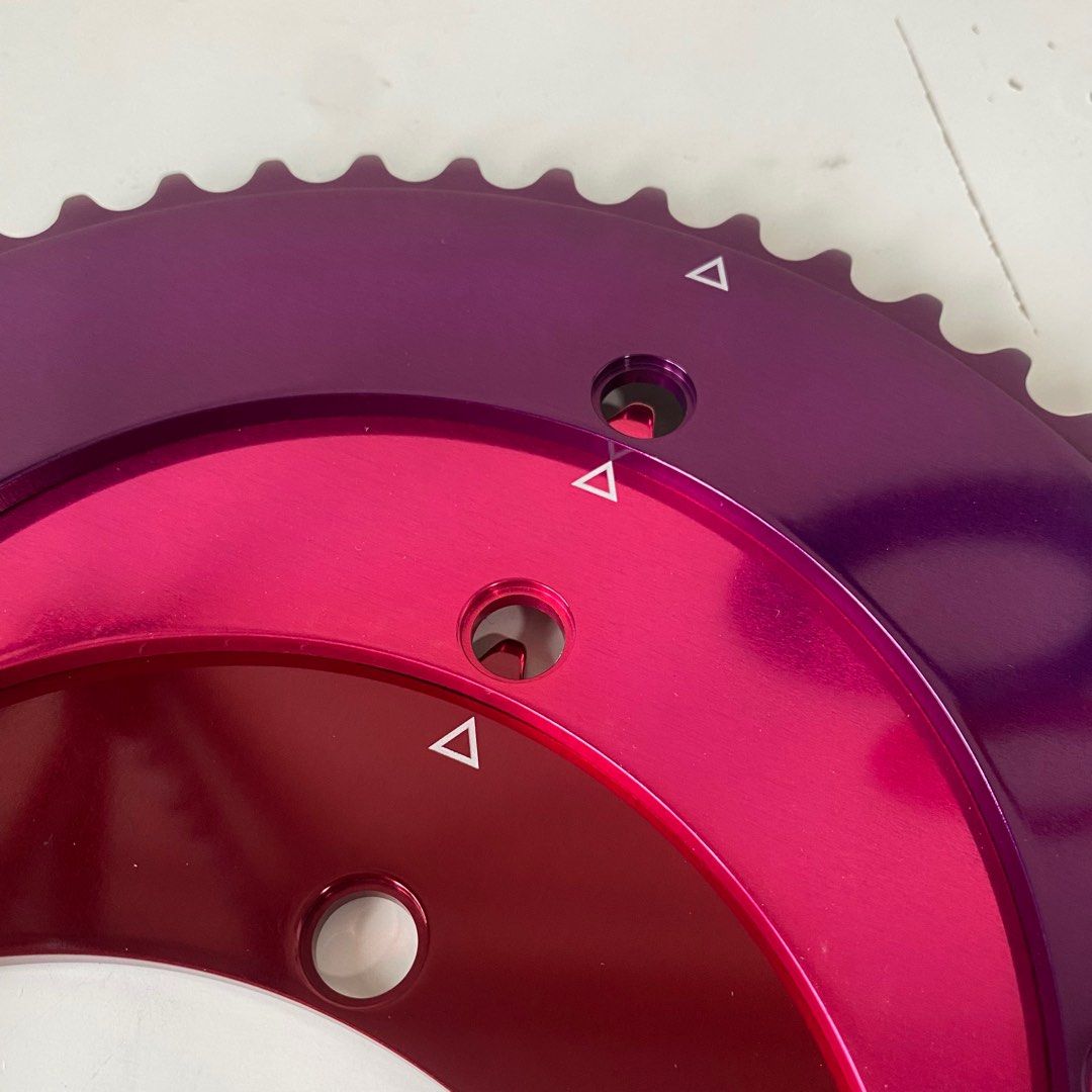 Raketa Track Chainring Custom Colour Pink Purple Red, Sports Equipment ...