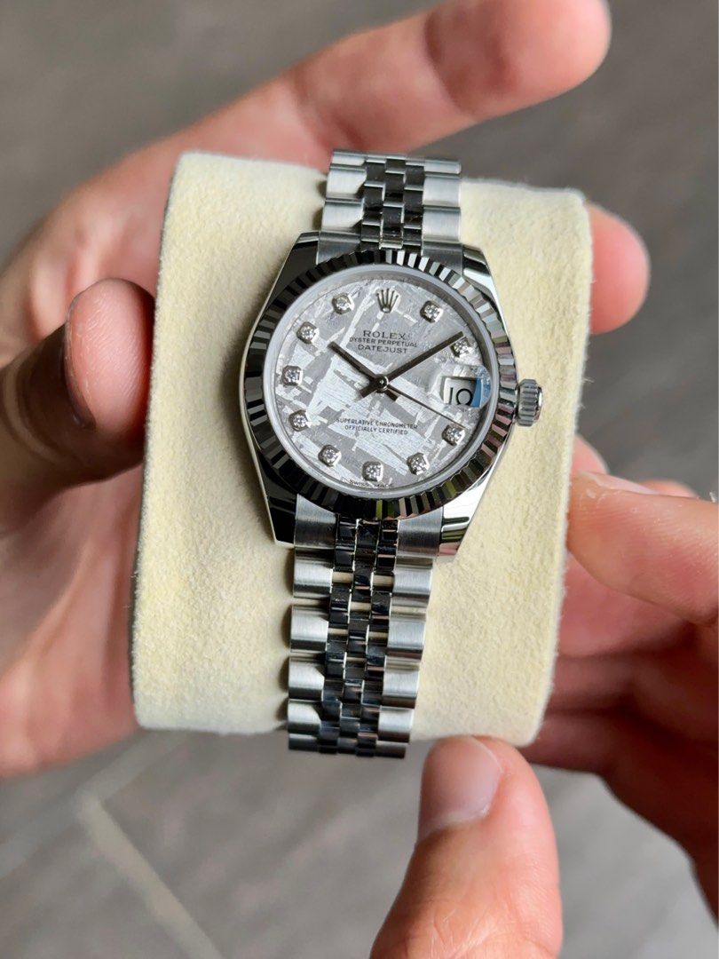 Rolex Datejust Lady 178274G Meteorite 31mm Luxury Watches on