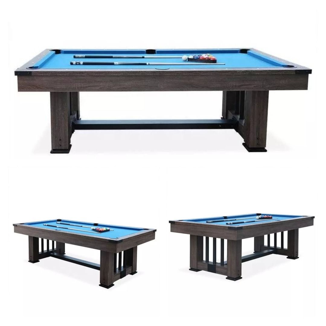 ROME STYLE JUNIOR SIZE (4X8FT.) BILLIARD TABLE (Category: Billiards and Bowling) located in San Pablo. Submitted by ablpsports (Listing ID 1234325065, Image 2). Description: 4x8ft. Rome Style -MDF SLATE ACCESSORIES INCLUDED: ✅2 TAKO/CUE STICK ✅1 SET TAIWAN BILLIARD BALL ✅1 PLASTIC TRIANGLE ✅2 CUE CHALK ✅1 TABLE BRUSH Outside Dimension: L: 144 cm W: 137 cm H: 80cm Inside Dimension: L: 219 cm W: 109 cm H: 80 cm 👉 Look for Ms. ELLA CORAL 😇 For mor