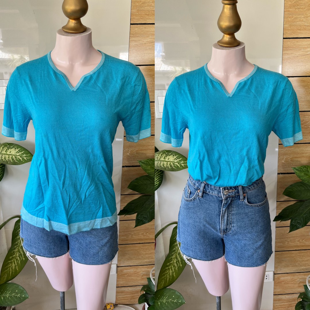 Royal Blue Woven Top