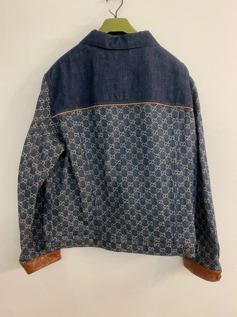 Gucci monogram denim jacket shop