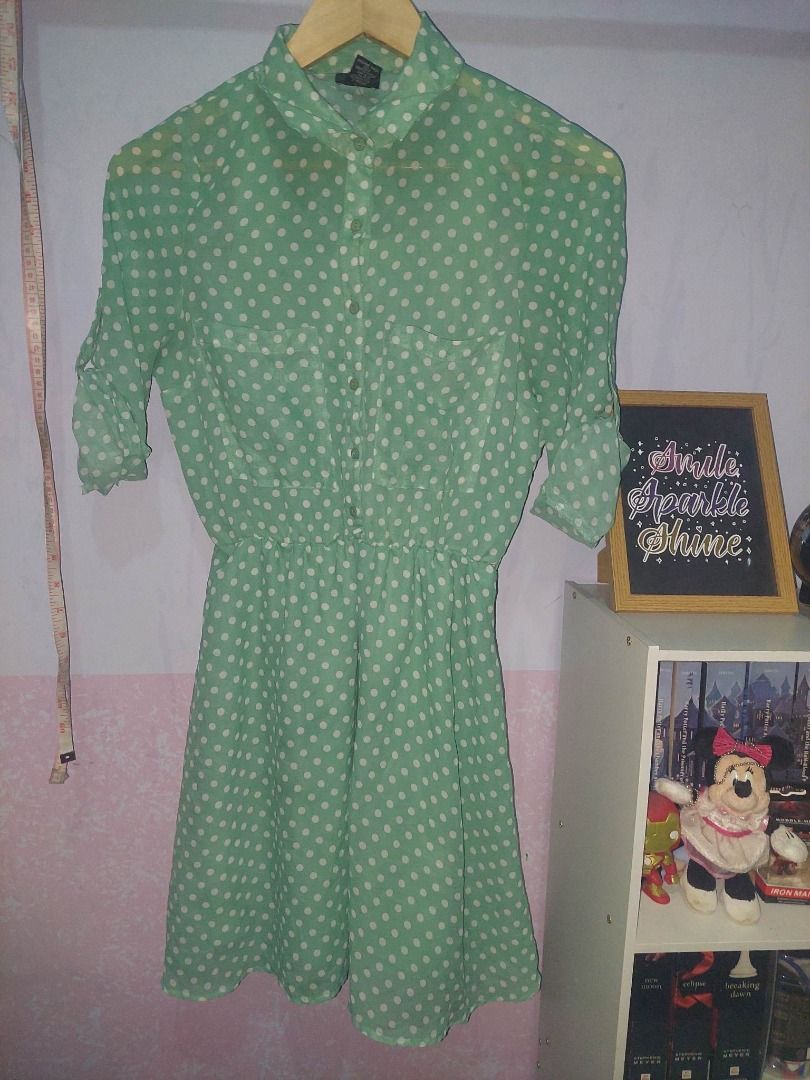 RUE 21 POLKA DOT DOUBLE LINING DRESS, Women's Fashion, Dresses & Sets,  Dresses on Carousell