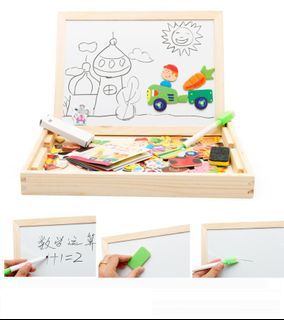Magnetic Wooden Educational Easel brand new