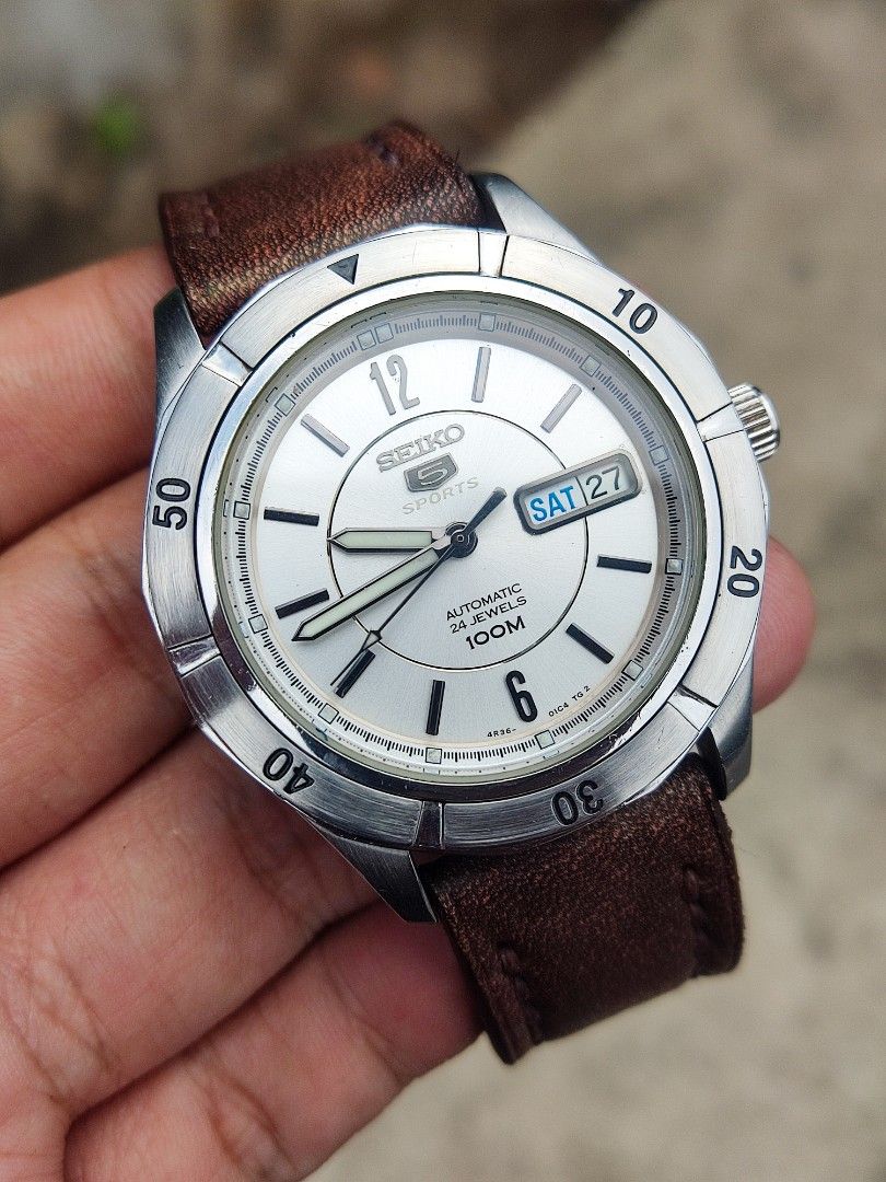 Seiko 5 sports SRP295K1 4R36 Fesyen Pria Jam Tangan di Carousell