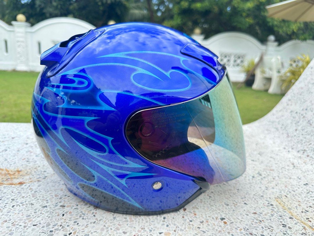 SHOEI J-FORCEⅡ jforce2 ジェットヘルメット 青 ショウエイ、J－force2