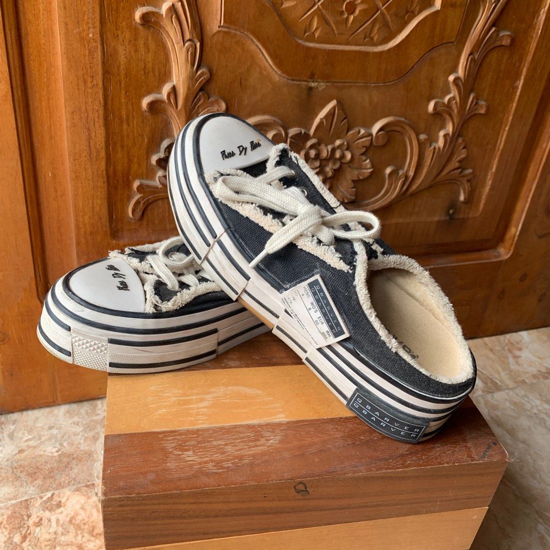 Slip on shoes (Category: Sneakers) located in Laoag. Submitted by helpmedeclutter001 (Listing ID 1234294279, Image 2). Description: Euro 38 po yung size Bought online for Php500 and selling it for Php250. Used with care, selling it now kasi natambak na lang Mop: bdo/gcash/cod Mod: shopee check out.