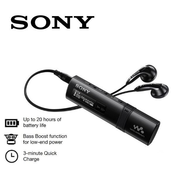 Sony MP3 Player NWZB183F Walkman with Builtin FM Tuner, Computers