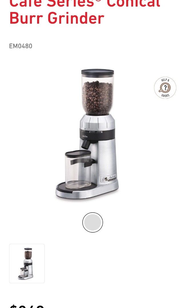 Sunbeam Conical Burr Coffee Grinder, TV & Home Appliances, Kitchen