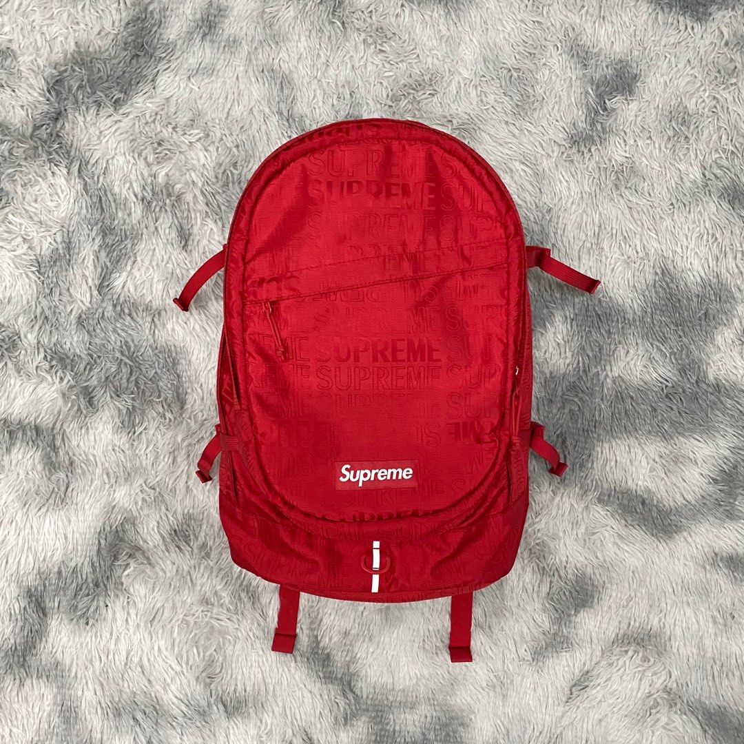 SS19 Supreme Backpack (Red) 100% authentic, Men's Fashion, Bags, Backpacks  on Carousell