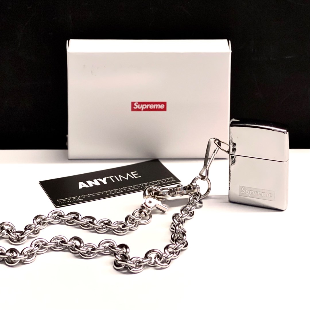 Supreme Chain Zippo, 名牌, 飾物及配件- Carousell