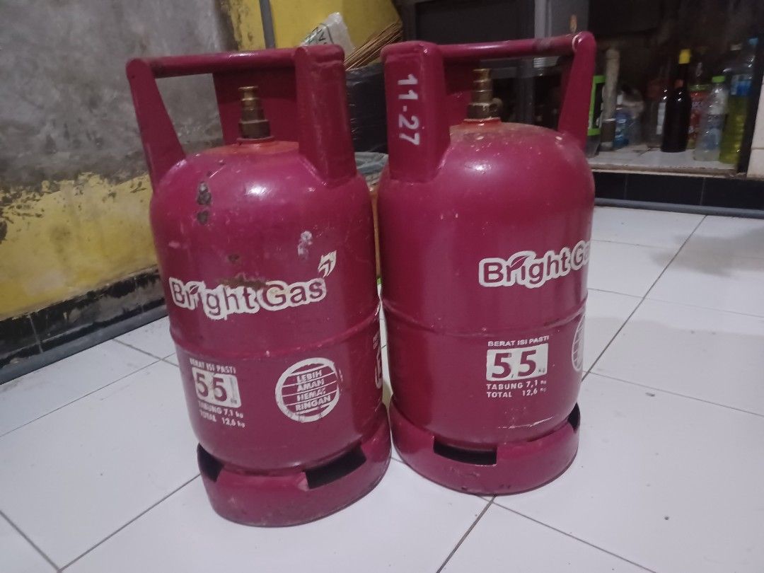 Tabung Gas kosong Pink 5.5kg, Kitchen & Appliances di Carousell