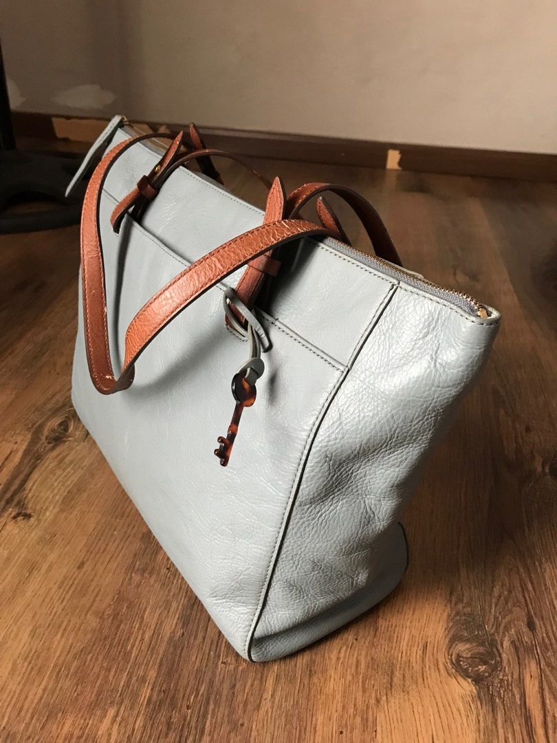 Fossil rachel tote chambray sales