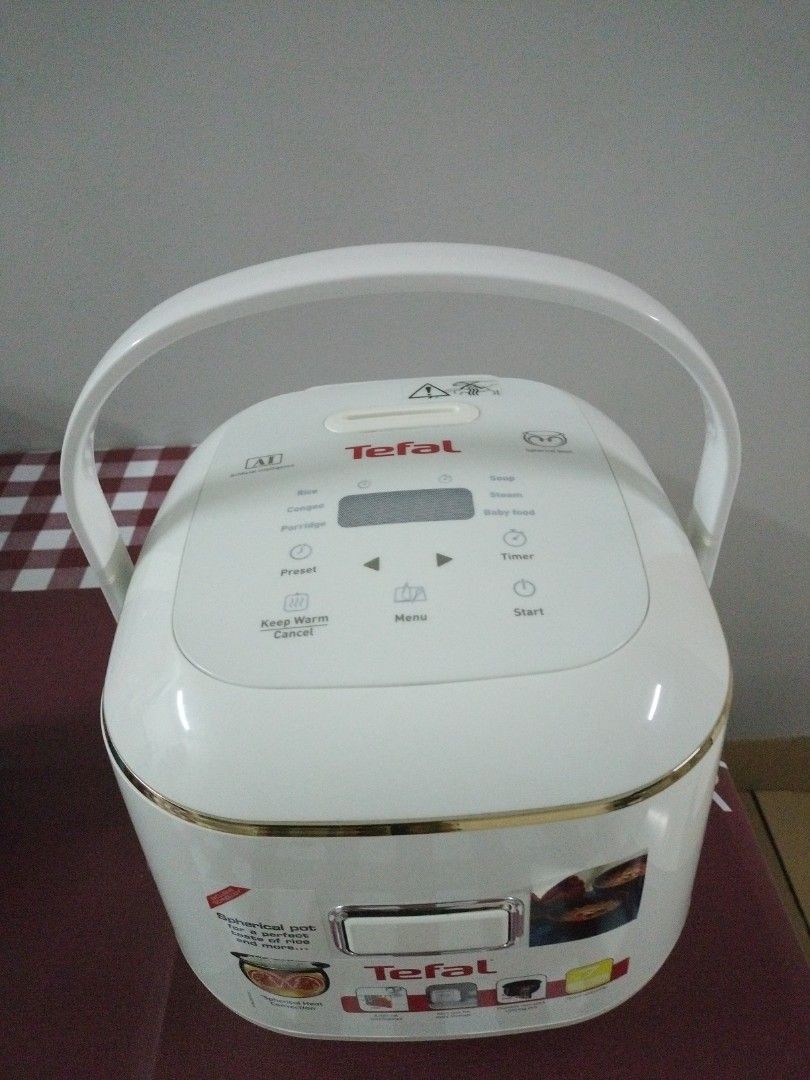 Tefal mini spherical fuzzy logic rice cooker 0.7L , 4cups (RK6011), TV & Home Appliances