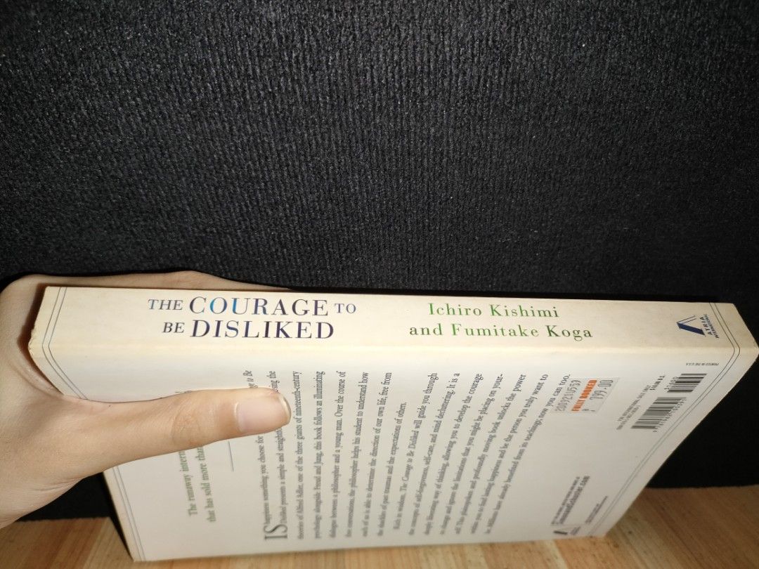 The Courage to be Disliked (Category: Storybooks) located in Mangaldan. Submitted by joansf98 (Listing ID 1234337932, Image 3). Description: The Courage to be Disliked I bought this at Fully Booked for 799 pesos. I'm selling this for only 650 pesos. RFS: I have no time to read this book. I just stocked it on my cabinet..