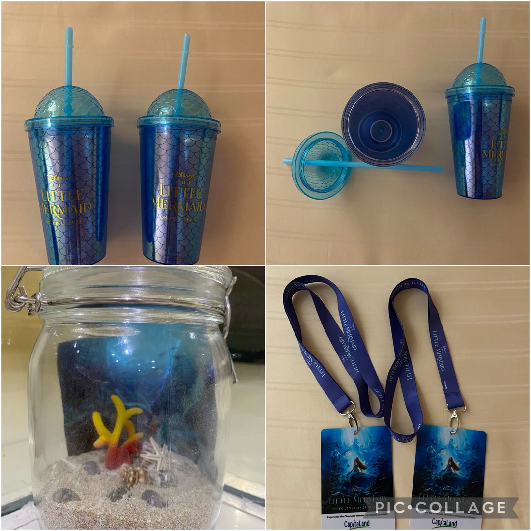 The Little Mermaid Tumbler with Straw – Live Action Film