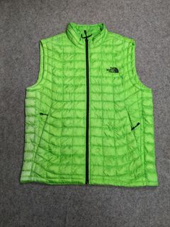 THE NORTH FACE TNF Apple Green Gilet Puffer Vest Size Medium