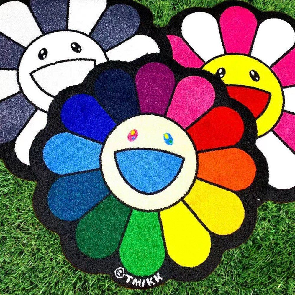 Flower Floor Mat Rainbow Zingaro 村上隆マット