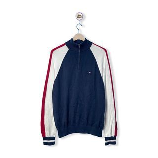 TOMMY HILFIGER HALF-ZIP KNITTED SWEATER