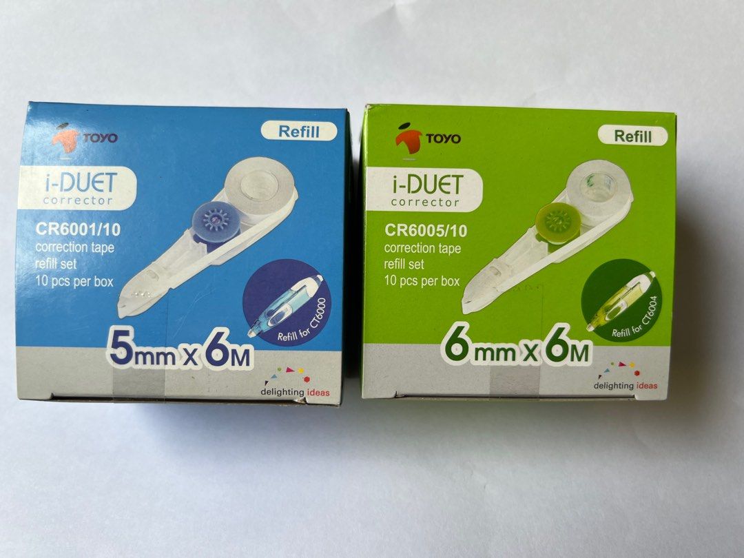 Toyo iDuet Correction Tape refill, Hobbies & Toys, Stationery & Craft