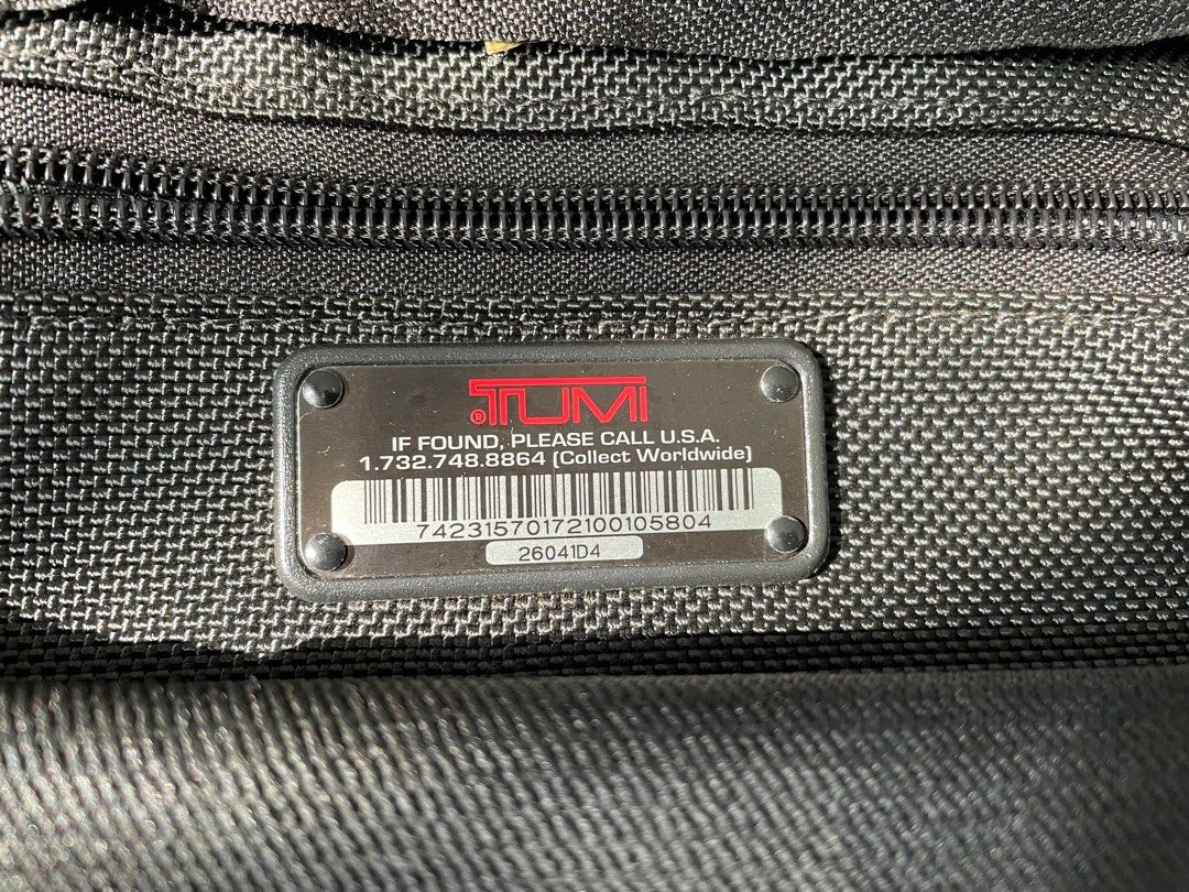 TUMI Alpha Black (genuine) briefcase. 13X11 inches, Men's Fashion, Bags ...