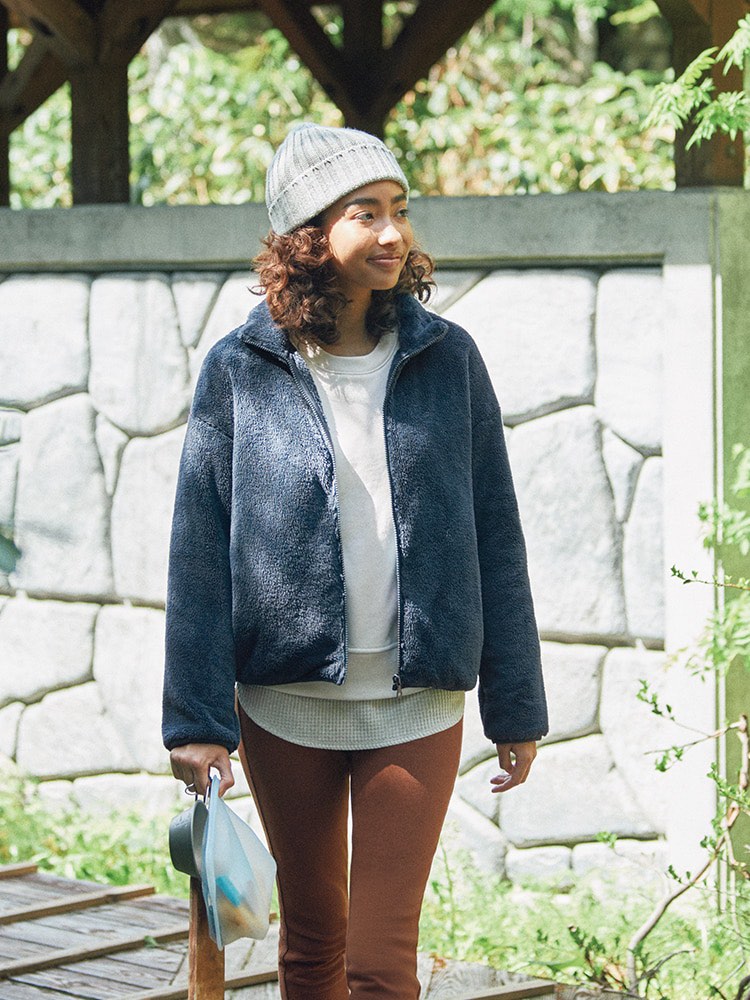 Uniqlo fleece sales jacket women's