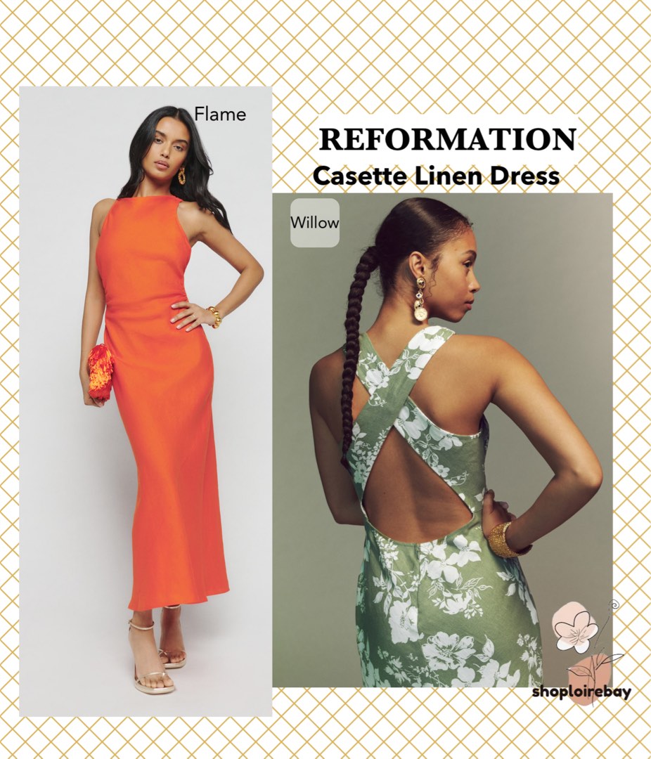 Reformation Bekki Linen Dress