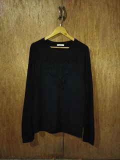 Versace Chest Baroque Style Embroidered  Sweatshirt