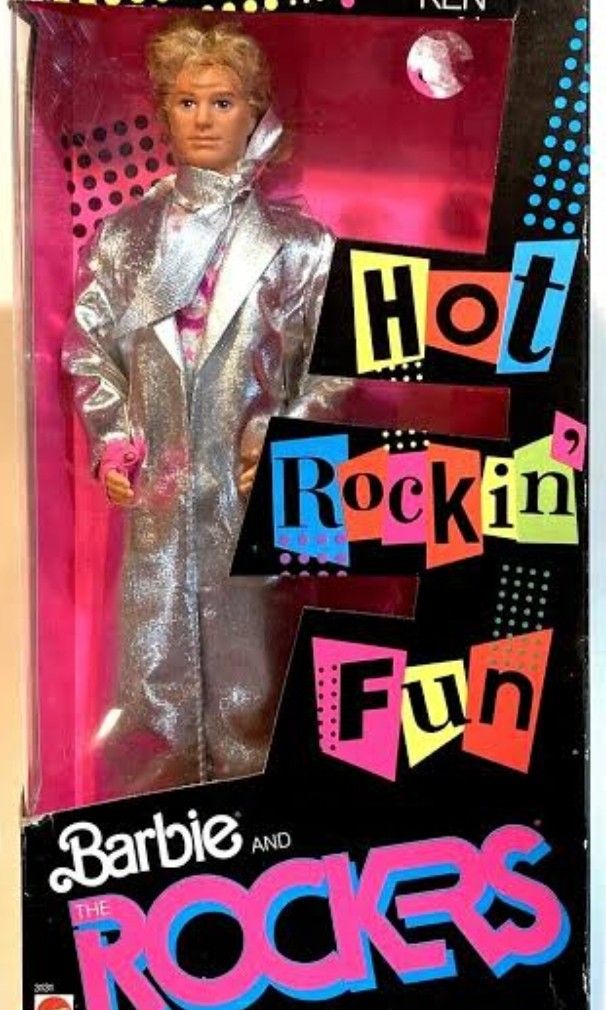 Barbie Rocker 1987 – Estrela – Cheveux Blancs – Fabriquée Au Brésil – Rare