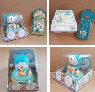 Vintage Doraemon Display, Swinging Head and Timer, Doraemon Figurine, 2 for $10, Original 1970 Figure, Japanese manga, Old Cartoon Toy, Props, Curio, Retro Display, Souvenir, Memento, Memorabilia, Rare Collectibles, Official Merchandise, Limited Edition