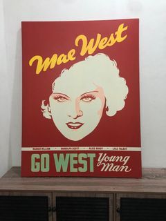 WALL POSTER PRINT/FRAME: MAE WEST GO WEST YOUNG MAN