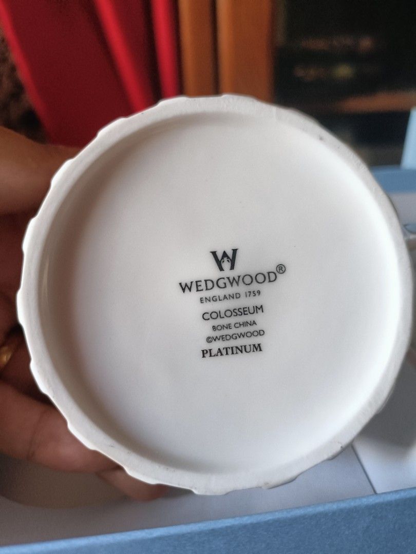 WEDGWOOD CUP AND SAUCER SET, Furniture & Home Living, Kitchenware