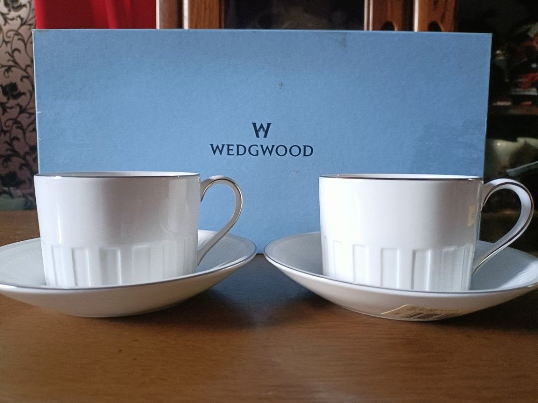 WEDGWOOD CUP AND SAUCER SET, Furniture & Home Living, Kitchenware