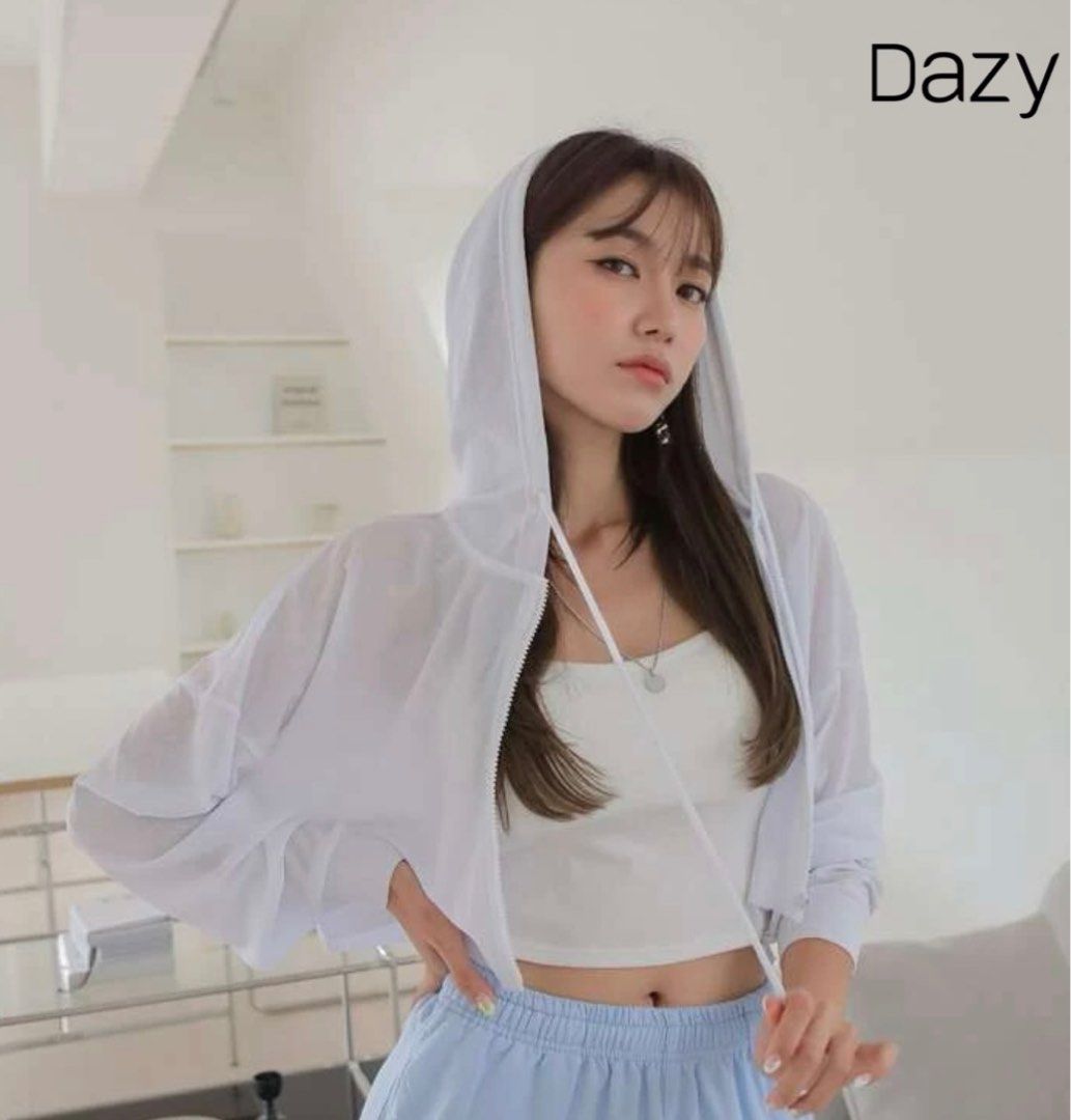 White cheap drawstring hoodie