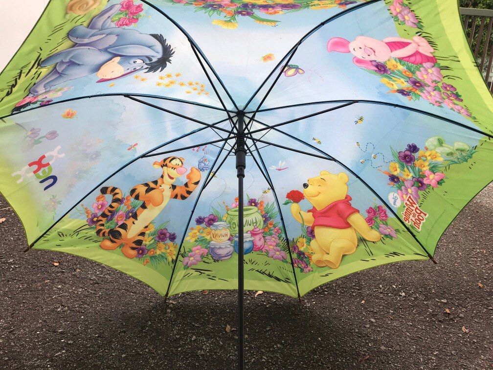 Winnie the Pooh Umbrella, Hobbies & Toys, Travel, Umbrellas on Carousell