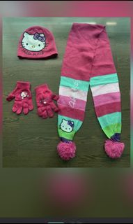 Winter shalw, hats and gloves bundle 2 to 5y